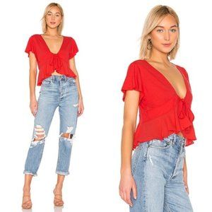 NWOT Free People Knot Me Bittersweet Crop Top